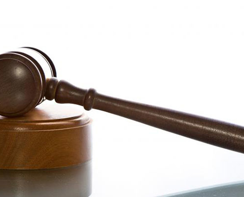 gavel resting on a table
