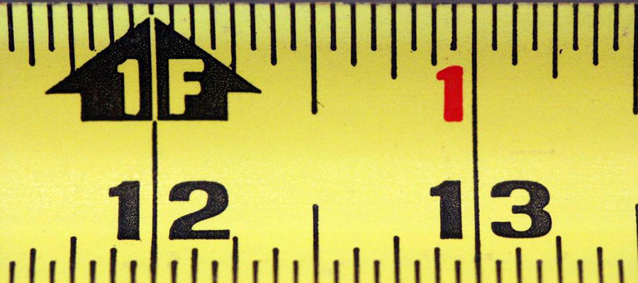 ruler describing measurement in feet